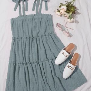 Turquoise Flowy Dress